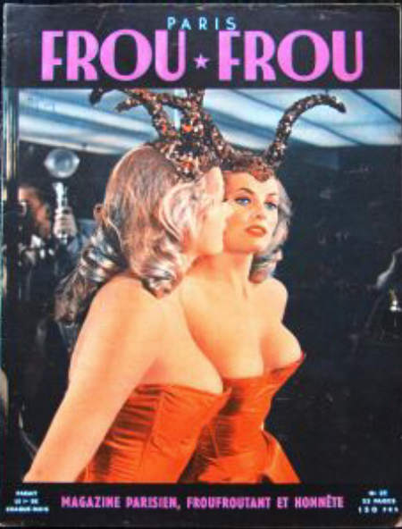 PARIS FROU FROU magazine side cover Issue 27  1956