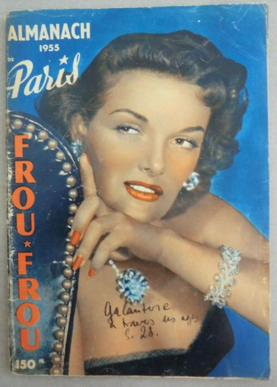 PARIS FROU FROU magazine side cover  Almanac   1955