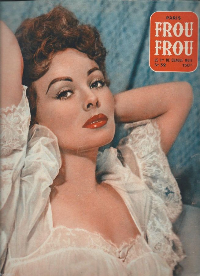 PARIS FROU FROU magazine side cover Issue 32  1956