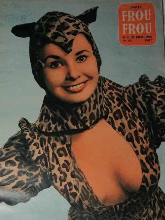 PARIS FROU FROU magazine cover Issue 33  1957
