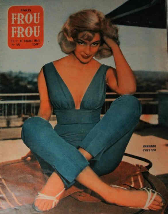 PARIS FROU FROU magazine side cover Issue 35  1957