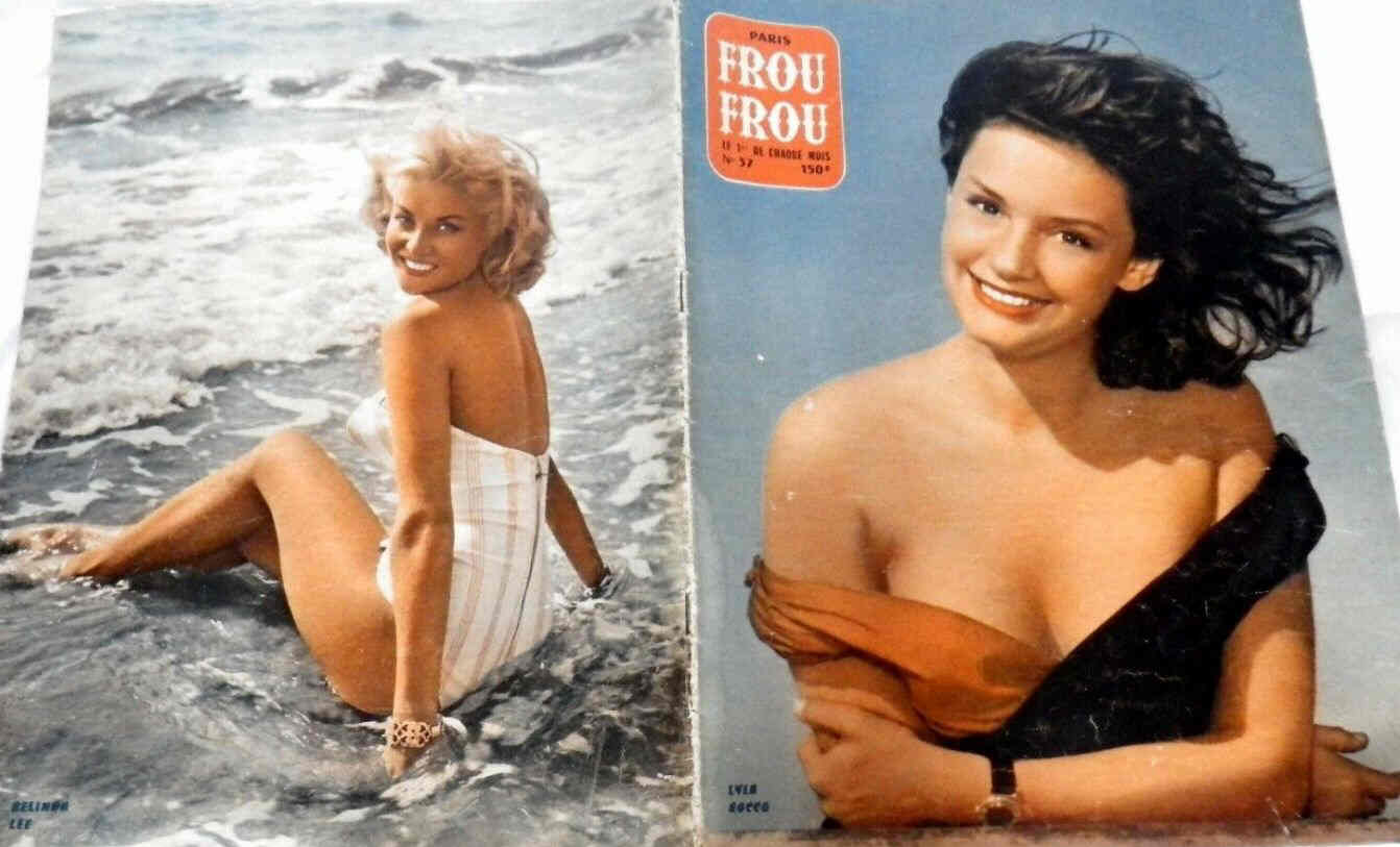PARIS FROU FROU magazine side cover Issue 37  1957