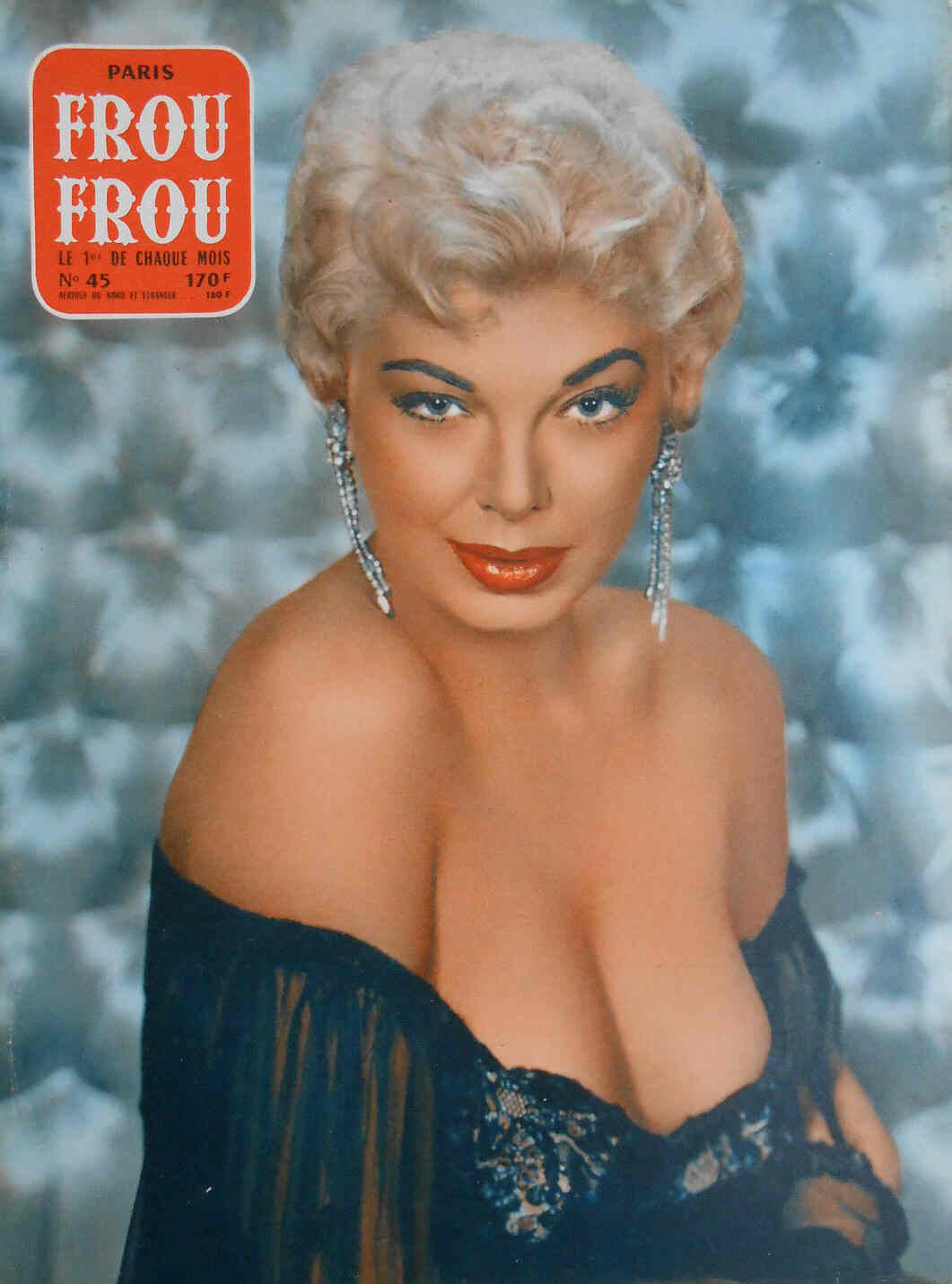 PARIS FROU FROU magazine side cover Issue 45  1958
