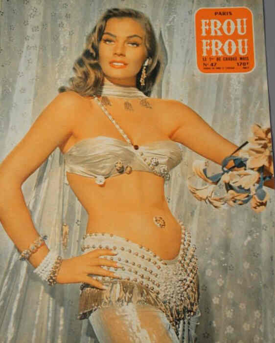 PARIS FROU FROU magazine side cover Issue 47  1958