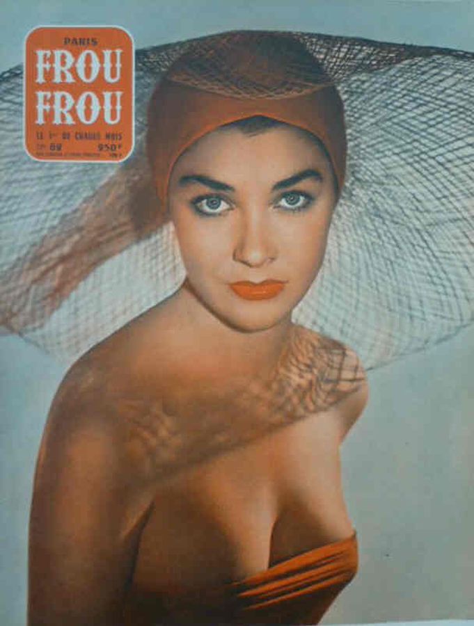 PARIS FROU FROU magazine side cover Issue 62  1957