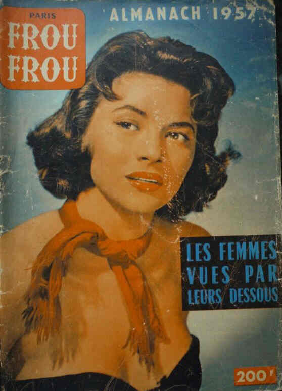 PARIS FROU FROU magazine cover  Almanac  1957