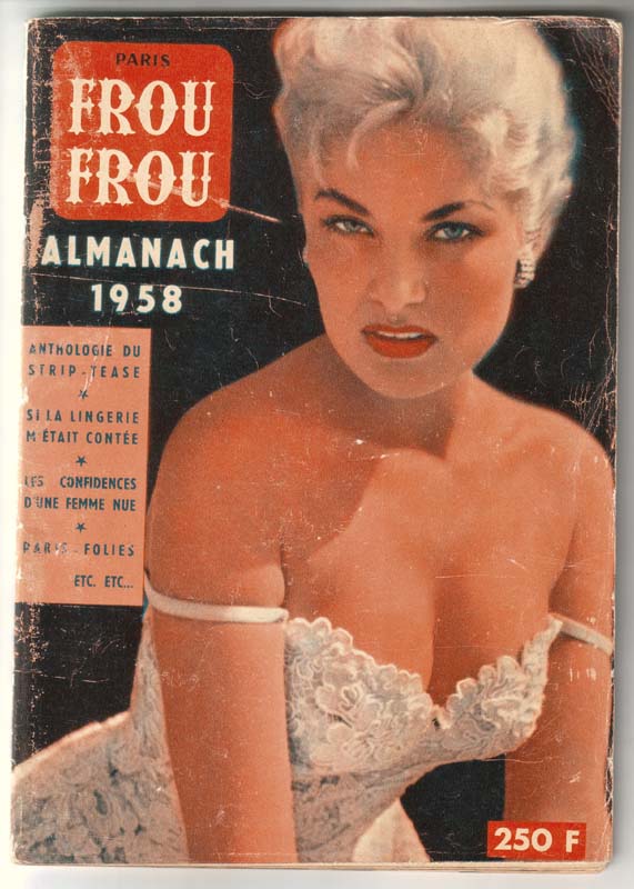 PARIS FROU FROU magazine cover  Almanac  1958