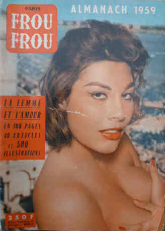 PARIS FROU FROU magazine cover  Almanac  1959