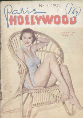 PARIS-HOLLYWOOD (Dk) magazine side cover Issue 4   1957
