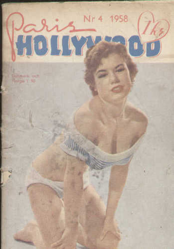 PARIS-HOLLYWOOD (Dk) magazine side cover Issue 4   1958