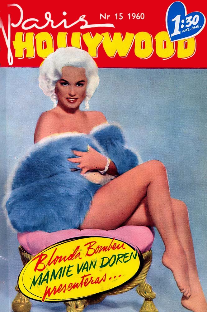 PARIS-HOLLYWOOD (Dk) magazine side cover Issue 15   1960