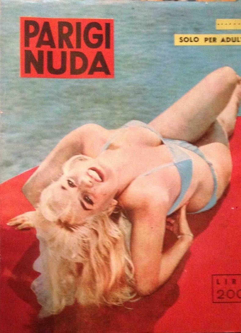 PARIGI NUDA magazine side cover Issue 1   1959