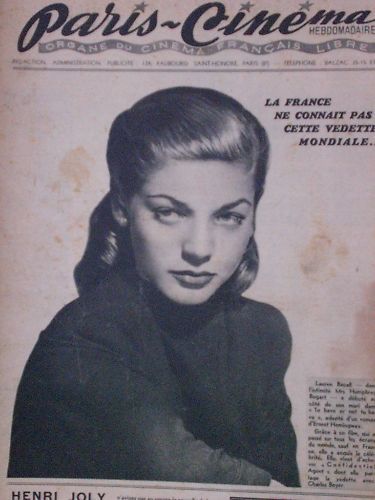 PARIS-CINEMA magazine side cover Issue 14 9 January 1946