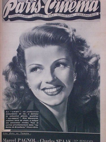 PARIS-CINEMA magazine side cover Issue 21 27 February 1946