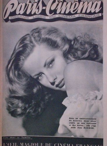PARIS-CINEMA magazine side cover Issue 25 27 March 1946