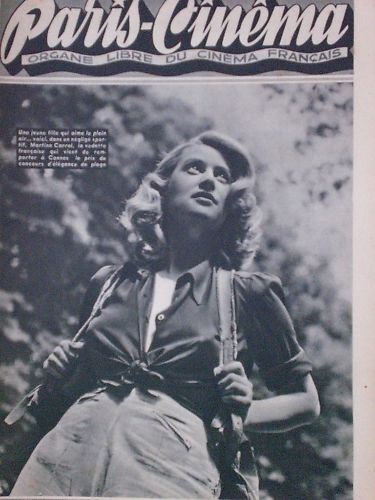 PARIS-CINEMA magazine side cover Issue 31 7 May 1946