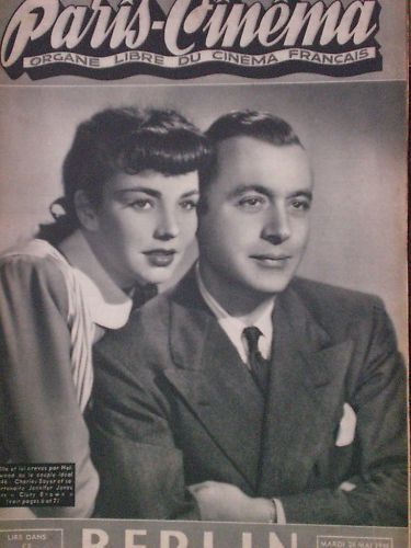 PARIS-CINEMA magazine side cover Issue 34 28 May 1946