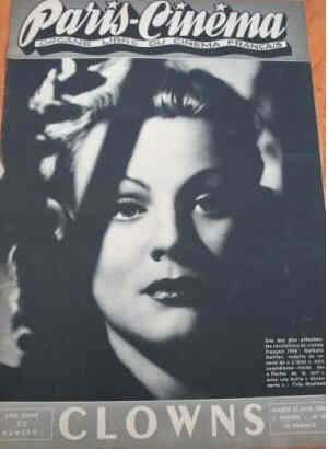 PARIS-CINEMA magazine side cover Issue 38 25 June 1946