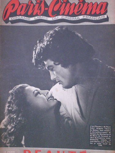 PARIS-CINEMA magazine side cover Issue 45/46 13/20 August 1946