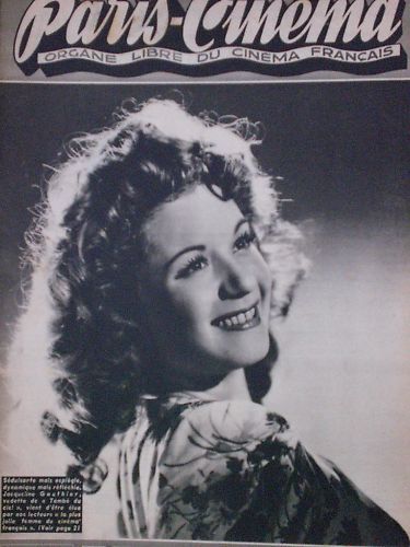 PARIS-CINEMA magazine side cover Issue 48 3 September 1946