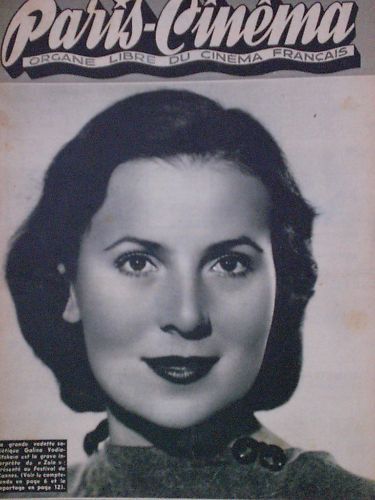PARIS-CINEMA magazine side cover Issue 51 24 September 1946