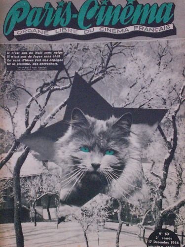 PARIS-CINEMA magazine side cover Issue 63 17 December 1946