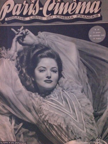 PARIS-CINEMA magazine side cover Issue 69 28 January 1947