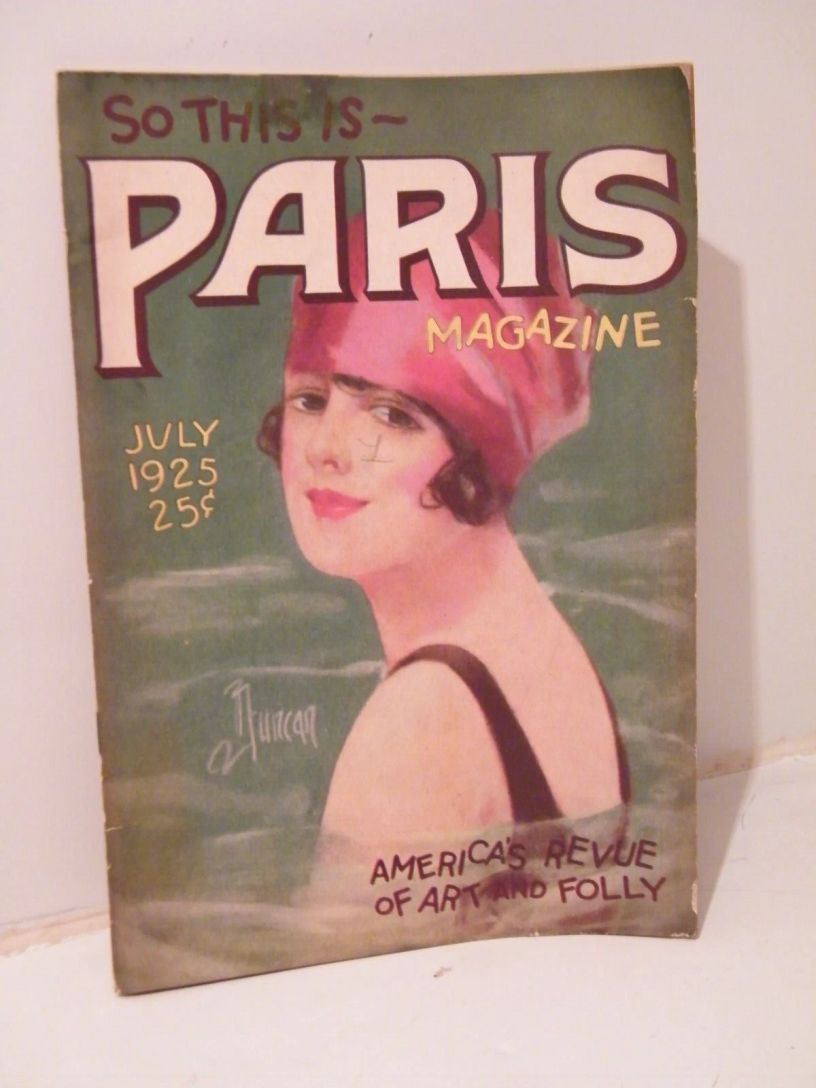 SO THIS IS PARIS magazine side cover July 1925