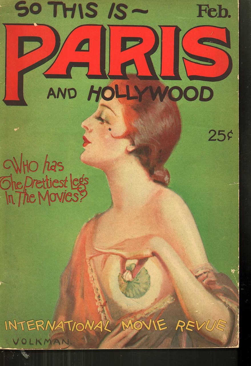 SO THIS IS PARIS magazine side cover February 1926