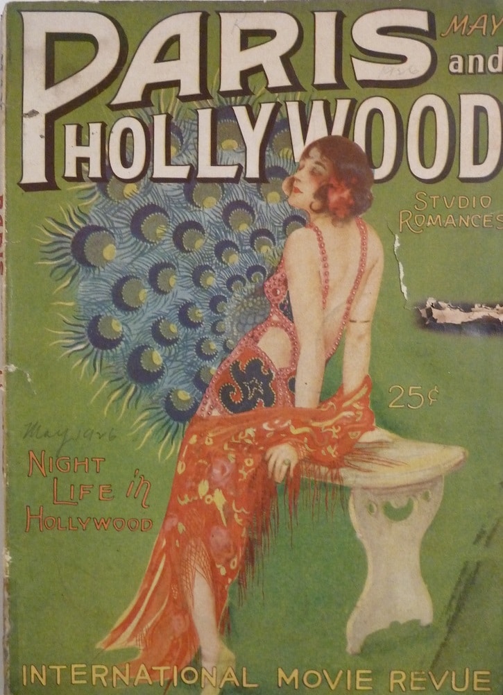 PARIS AND HOLLYWOOD magazine side cover May 1926