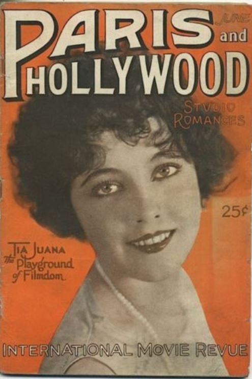 PARIS AND HOLLYWOOD magazine side cover June 1926