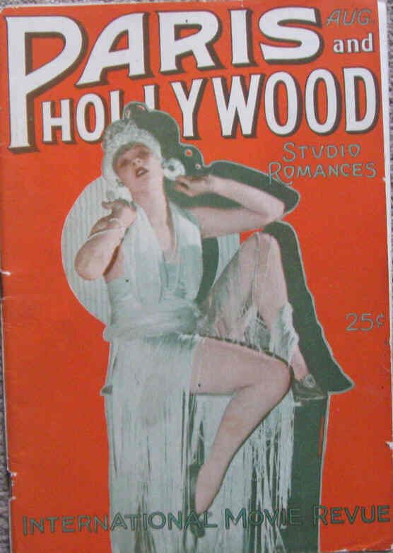 PARIS AND HOLLYWOOD magazine side cover August 1926