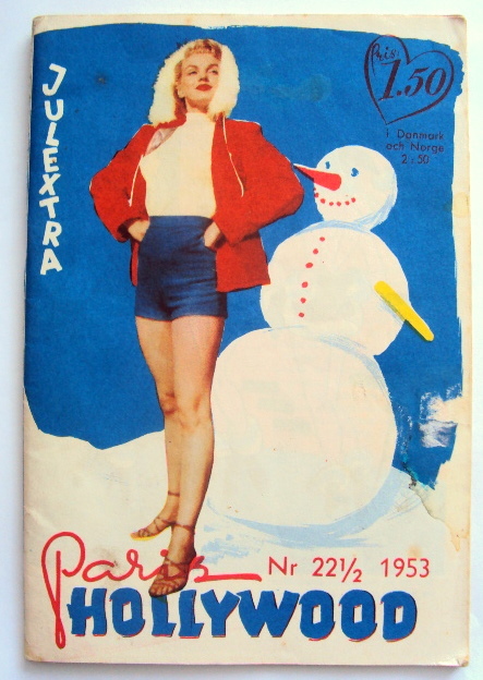 PARIS-HOLLYWOOD (Dk) magazine side cover July 1953