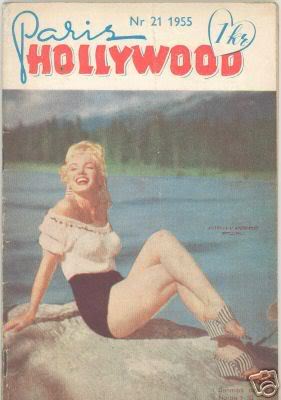 PARIS-HOLLYWOOD (Dk) magazine side cover Issue 21  1955