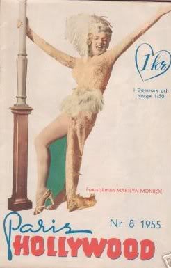 PARIS-HOLLYWOOD (Dk) magazine side cover Issue 8  1955