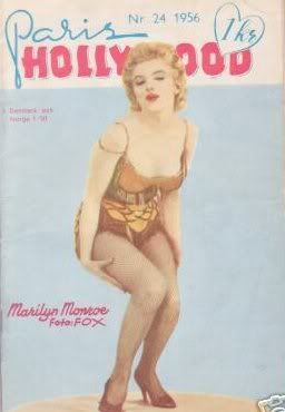 PARIS-HOLLYWOOD (Dk) magazine side cover Issue 24  1956