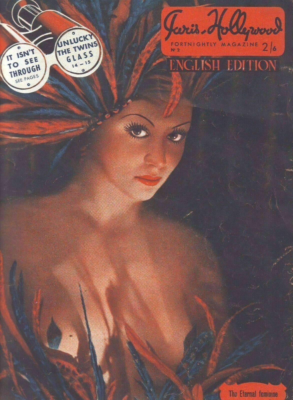 PARIS-HOLLYWOOD (UK) magazine side cover Issue 2  