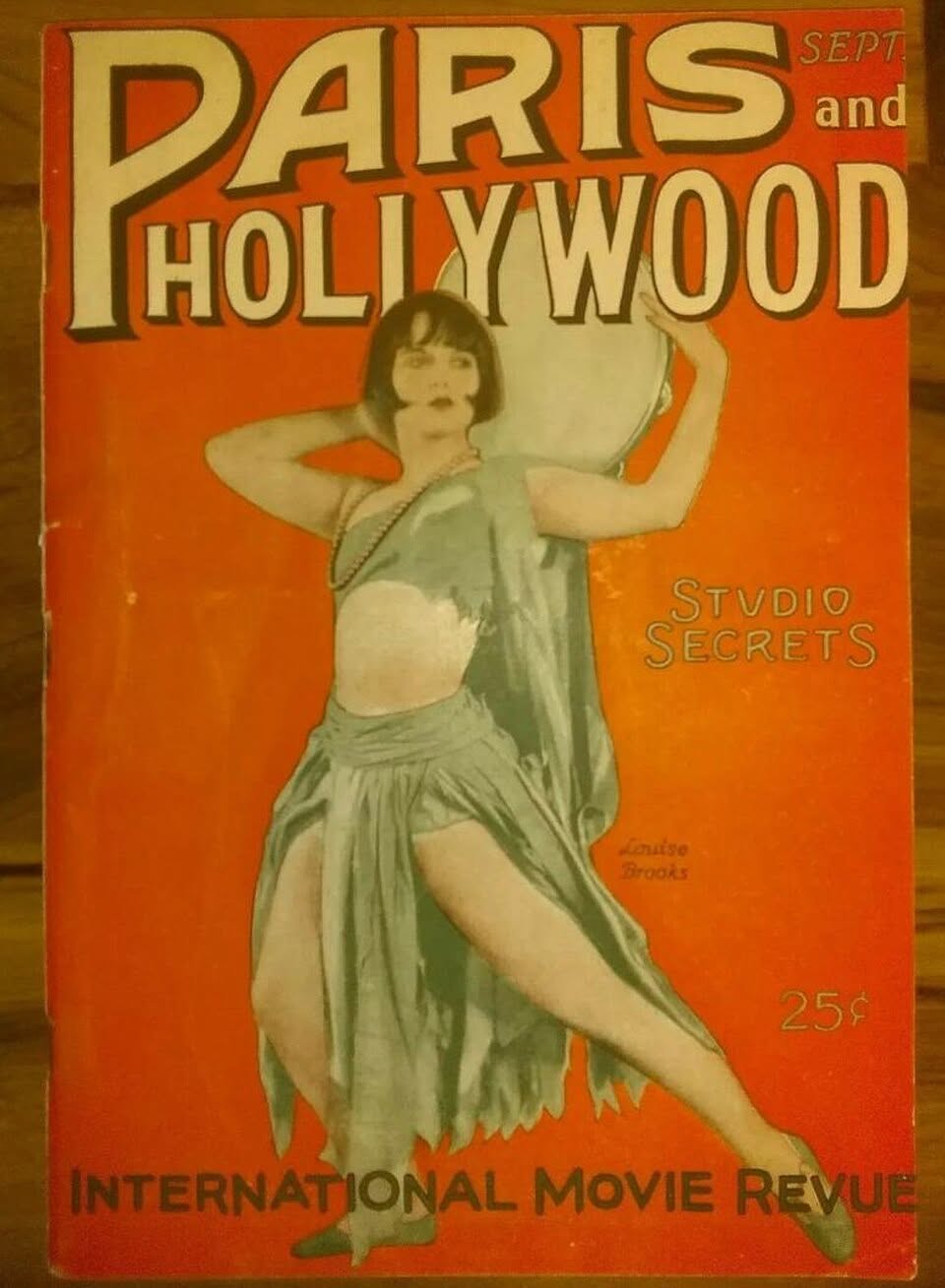 PARIS AND HOLLYWOOD magazine side cover  September 1926
