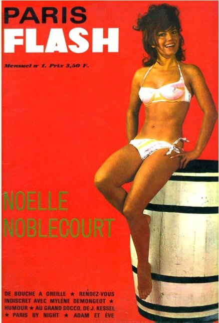 PARIS FLASH magazine side cover Issue 1 April 1965