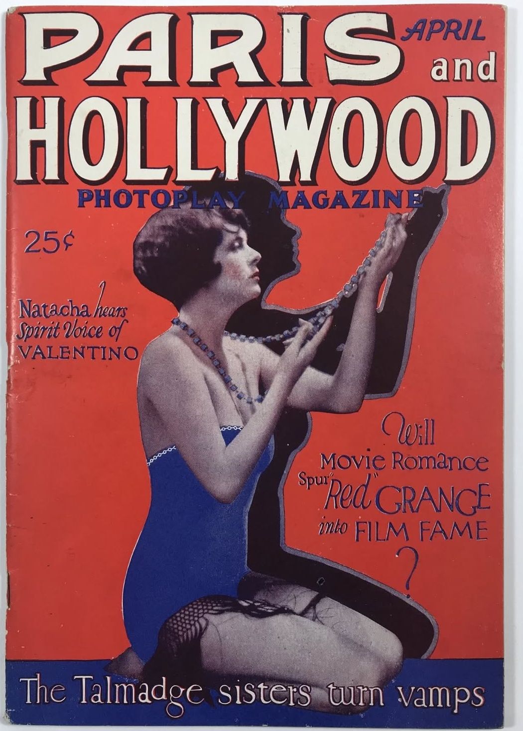 PARIS AND HOLLYWOOD magazine side cover  April 1927