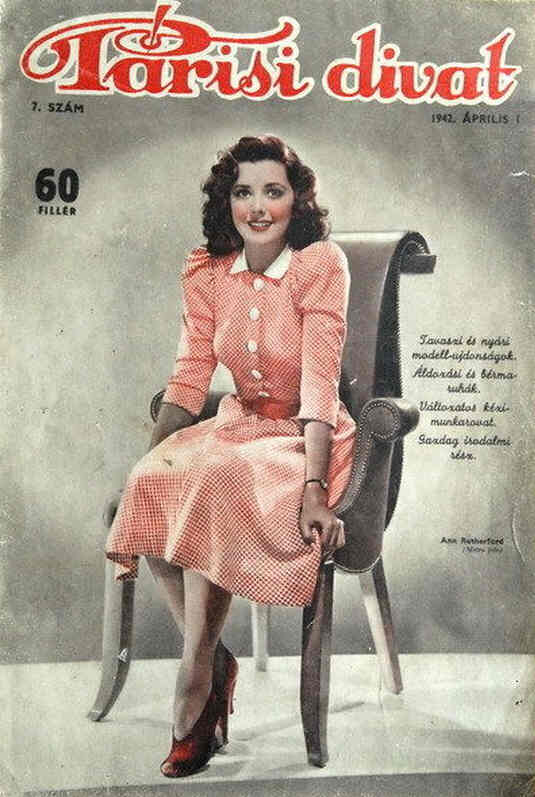 PARISI DIVAT magazine side cover  April 1942