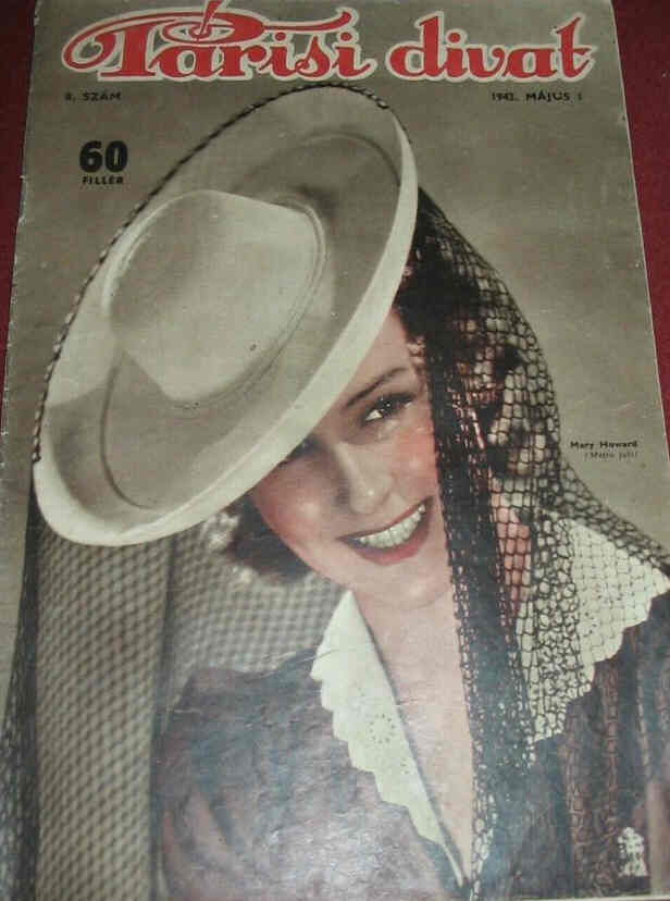 PARISI DIVAT magazine side cover  May 1942