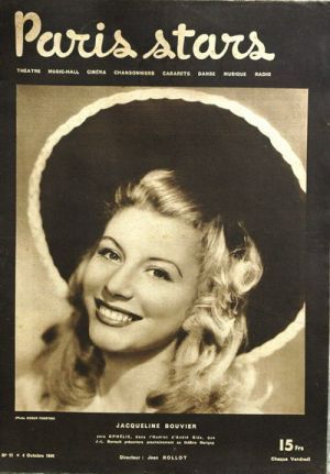 PARIS STARS magazine side cover Issue 11 4 October 1946