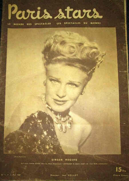 PARIS STARS magazine side cover Issue 1 4 May 1946