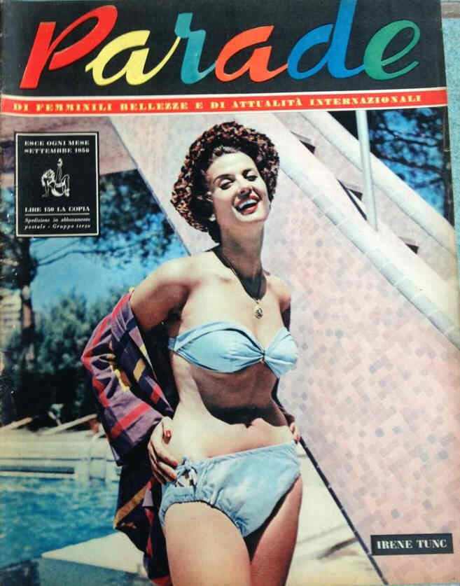 PARADE magazine side cover Issue 1 September 1956