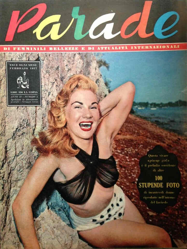 PARADE magazine side cover February 1957