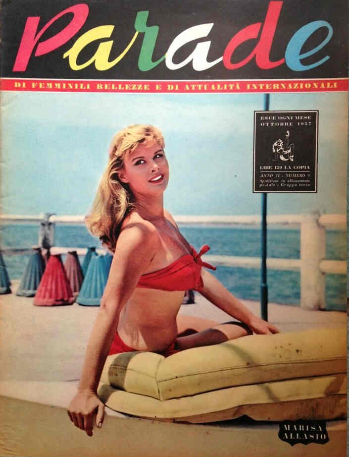 PARADE magazine side cover October 1957