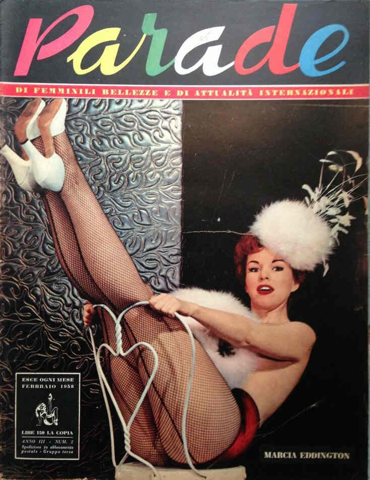 PARADE magazine side cover February 1958