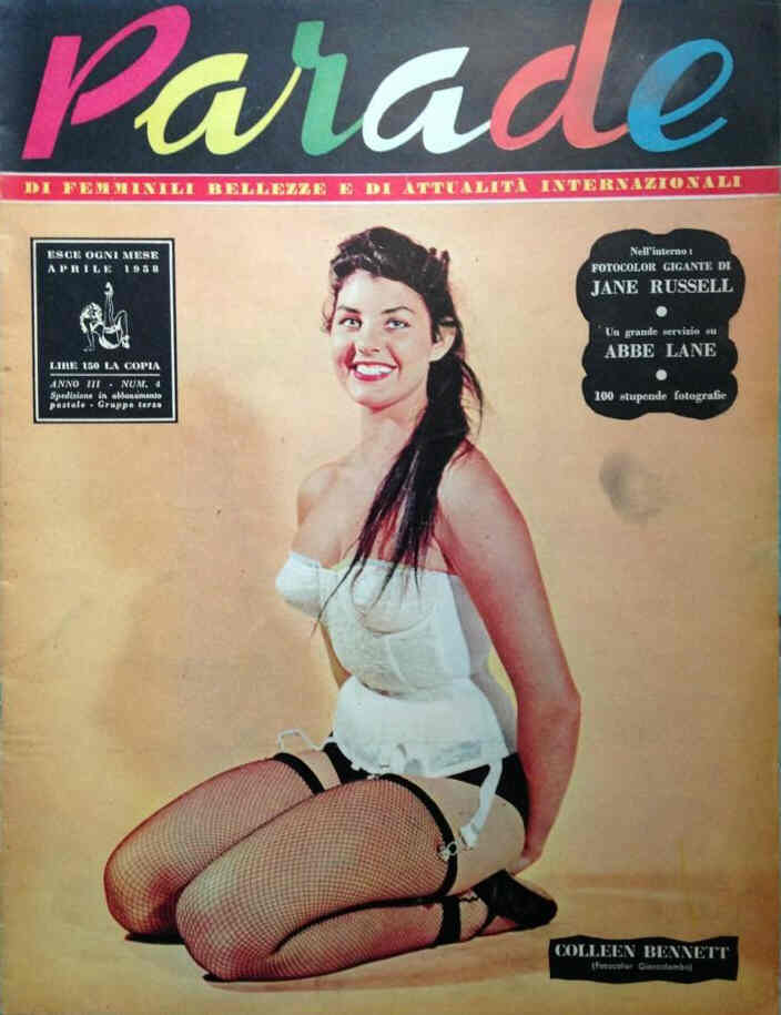 PARADE magazine side cover April 1958