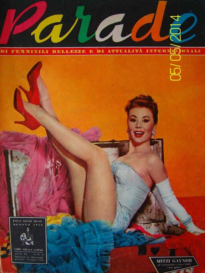 PARADE magazine side cover August 1958